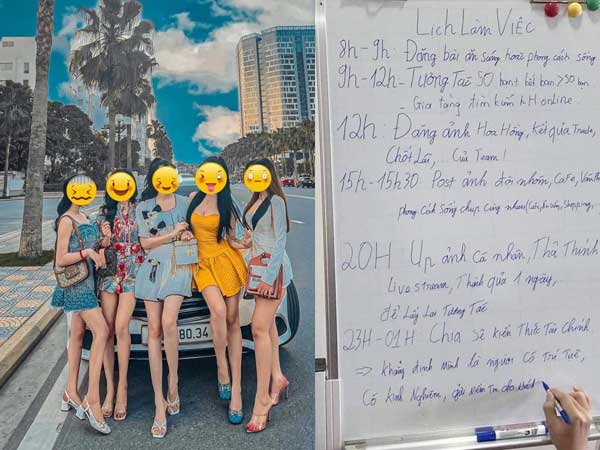 Xôn xao lịch làm việc 'căng não' của các hot girl tài chính: 12h khoe tiền - 20h post hình thả thính, livestream
