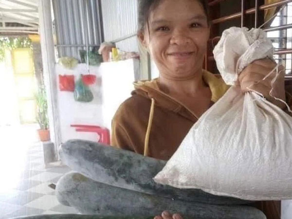 Mẹ đơn thân câm điếc 'nghèo bền vững' chạy theo xe gửi gạo, bí vào ủng hộ miền Nam chống dịch