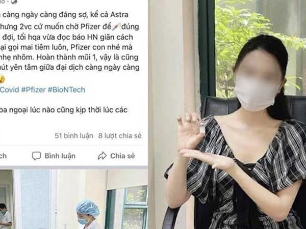 Hoa khôi khoe được tiêm vaccine Pfizer nhờ 'ông ngoại': 'Tôi rất hối hận, tôi thành tâm xin lỗi'