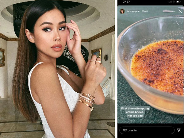 Rich kid Tiên Nguyễn trổ tài nấu ăn khiến dân mạng tròn mắt, món Âu khó thế này mà nàng vẫn làm ngon ơ!?