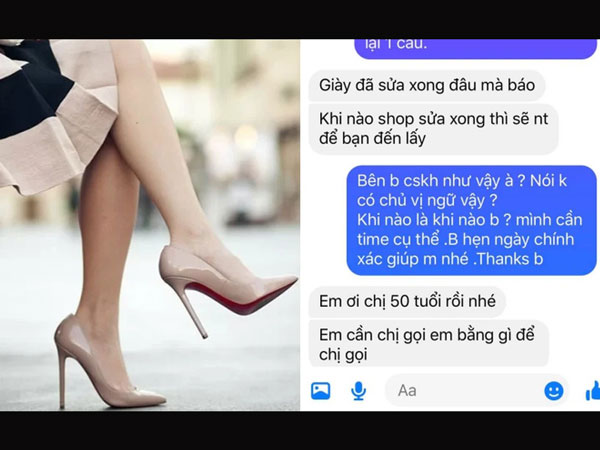 Chăm sóc khác hàng vô trách nhiệm, khách hỏi han thì bị chủ shop 'vả mặt' với tuyên bố: Chị 50 tuổi rồi nhé!
