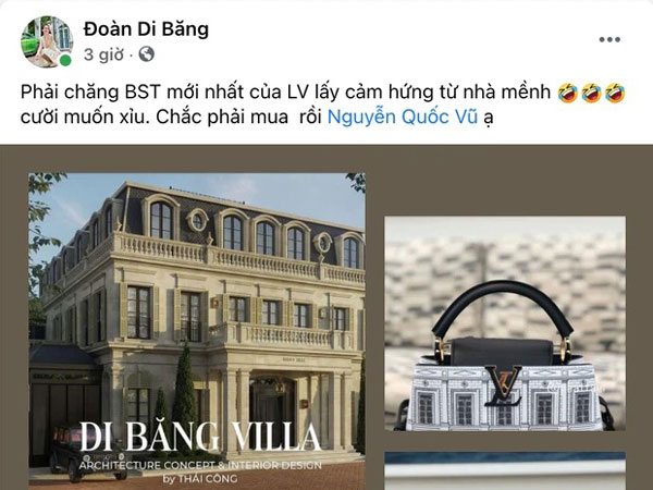 Đoàn Di Băng phát hiện Louis Vuitton 'nhái' toà lâu đài 200 tỷ của Thái Công thiết kế cho mình, ngạc nhiên chưa?