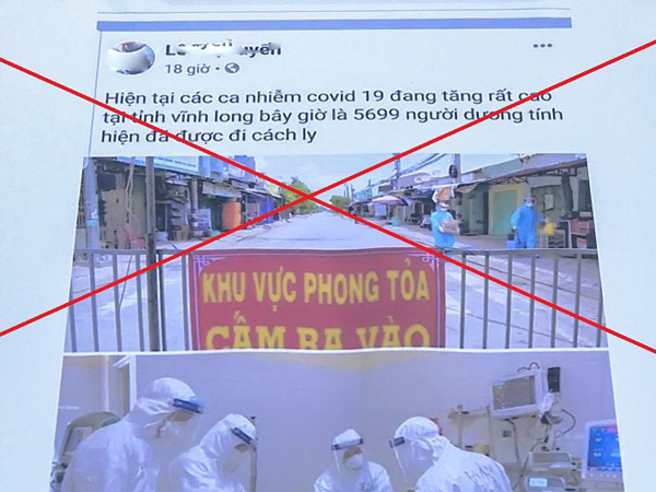 Phạt 7,5 triệu đồng nam thanh niên lập Facebook lấy tên và ảnh chị dâu để đăng tin thất thiệt về dịch COVID-19