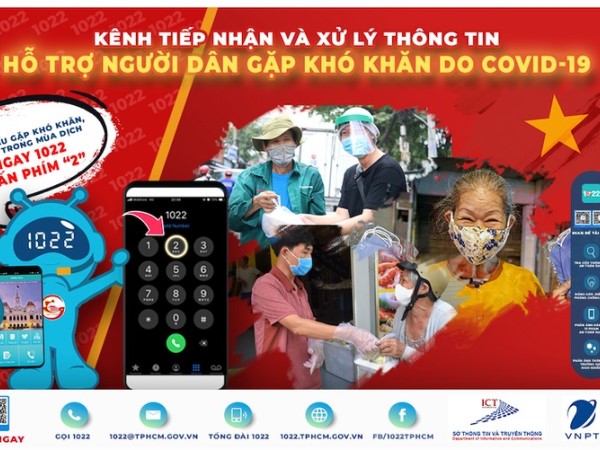 TP.HCM: Khó khăn vì COVID-19 hãy gọi tổng đài 1022 để được hỗ trợ