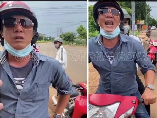 Nam thanh niên chửi bới, đạp cảnh sát ở chốt kiểm soát dịch tại Đồng Nai là ai?