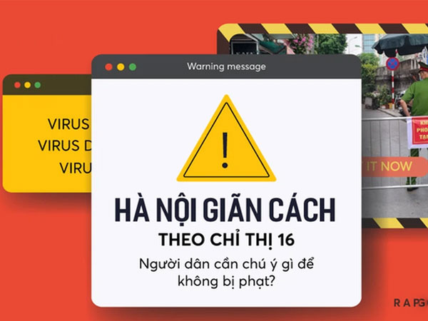 Hà Nội công bố chi tiết mức xử phạt 16 hành vi vi phạm phòng, chống dịch Covid-19