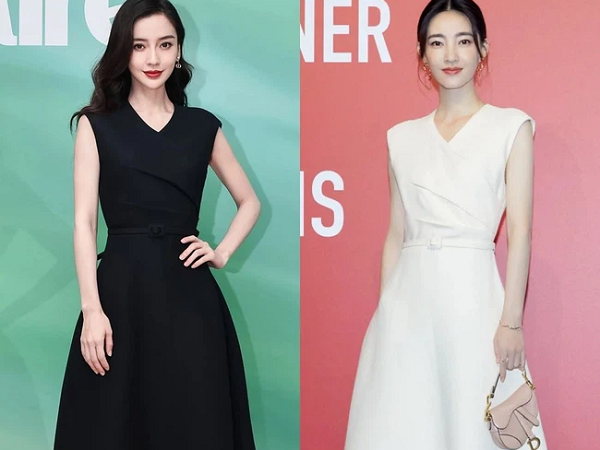 Angela Baby đụng hàng đầm Dior nhưng nhìn xuống chân ai nấy đều "phì cười": Pha đụng độ lạ đời nhất Cbiz là đây!