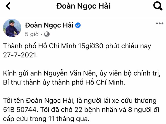 Sự thực vụ tử vong trên tài khoản Facebook ‘Đoàn Ngọc Hải’