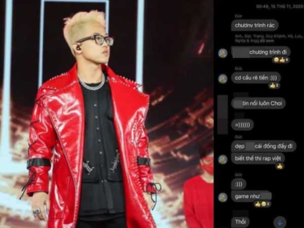 Xôn xao đoạn tin nhắn nghi vấn Á quân RichChoi gọi King Of Rap là 'chương trình rác', 'cơ cấu rẻ tiền', 'biết thế thi Rap Việt'?