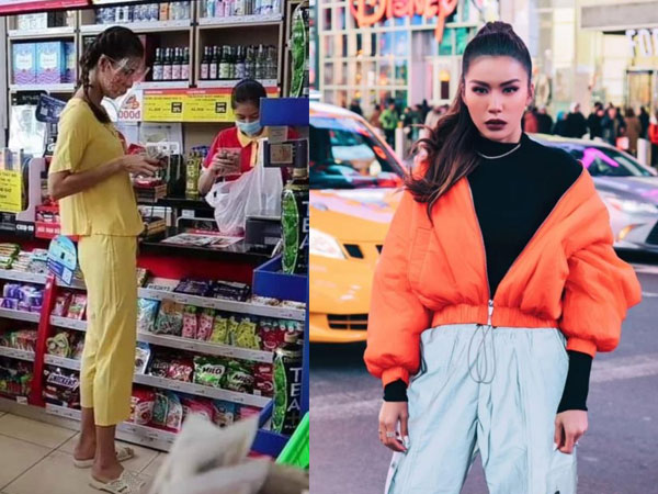 'Té ngửa' với hình ảnh Minh Tú bị dân mạng chụp được khi đi siêu thị: Da ngăm đen, chân dài quần lửng, đi dép tổ ong