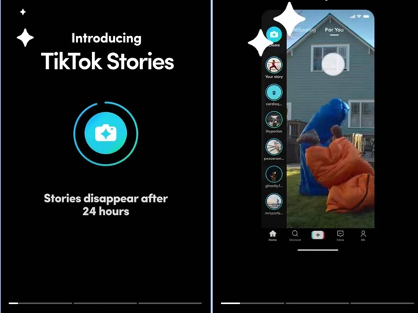 TikTok thử nghiệm tính năng Stories