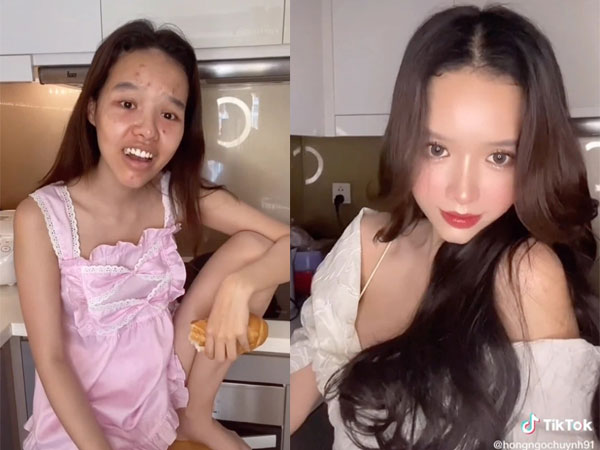 Gái xinh Đồng Tháp gây choáng khi tự 'bóc' nhan sắc thật: Mặt mộc vs makeup như 2 người khác nhau