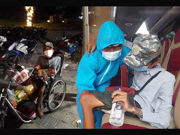 Rớt nước mắt cảnh chàng trai một mình đi xe lăn 7 ngày từ Sài Gòn về Phú Yên: Anh ấy ngồi còn không vững