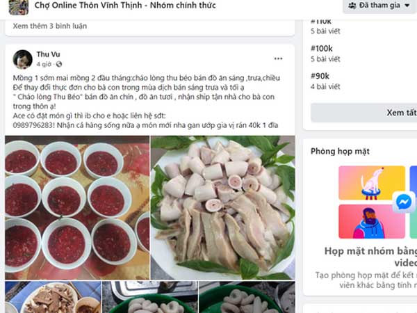 Chợ sát vách nhà, người Hà Nội chuyển hẳn mua hàng online chống dịch COVID-19