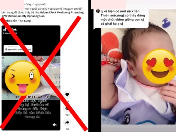 Hành động gây phẫn nộ: Lập nick giả, chôm clip em bé rêu rao là con của Jack và Thiên An, cam kết đủ follow sẽ livestream kể chuyện