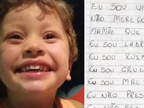 Bé trai bị mẹ xích trói trong tủ quần áo, hành hạ đến chết để lại cuốn sổ với những dòng chữ cuối đời gây xót xa