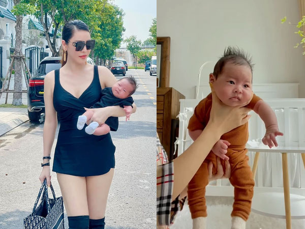 Quế Vân cho quý tử ợ hơi với tư thế không giống ai, dự đoán ăn chửi nhưng phản ứng của cư dân mạng lại tích cực bất ngờ
