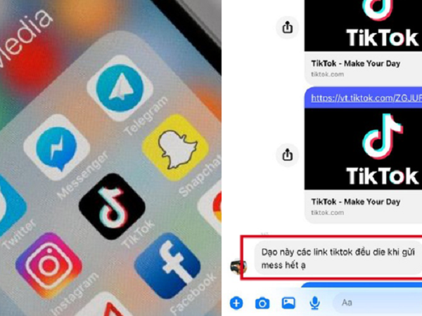Người dùng kêu gào vì Facebook 'thẳng tay' với TikTok, chặn xem video khi gửi link TikTok qua Messenger?