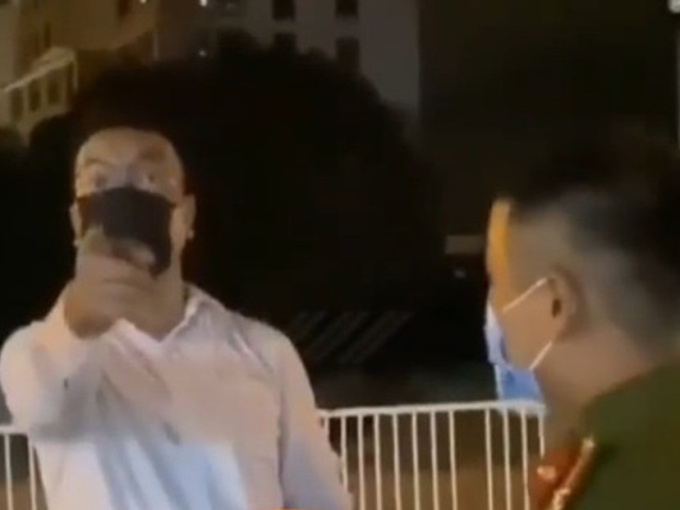 Người đàn ông tự xưng là 'tiến sĩ' quát tháo ở chốt kiểm soát Covid-19 bị phạt 3 triệu đồng