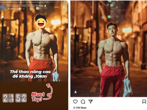 Xôn xao vụ trai trẻ 2k1 bị tố chôm ảnh hot boy nước ngoài 'lấy le' tán gái, đỉnh cao là gắn cả mặt mình vào body người khác