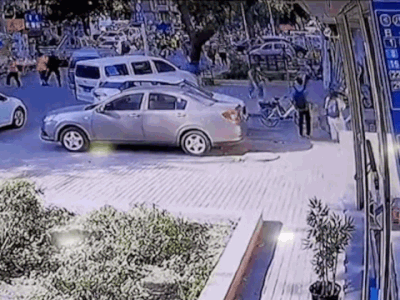 Video: Cây cổ thụ bất ngờ bật gốc, đè trúng cô gái đi bộ trên vỉa hè