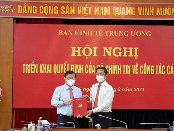 Ông Nguyễn Thành Phong chính thức làm Phó Ban Kinh tế Trung ương