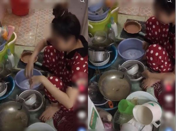 Sáng ngủ dậy, nhìn đống chén bát chồng ăn nhậu chất chồng từ đêm mà vợ bật khóc, đáng lên án nhất là câu nói của anh ta!