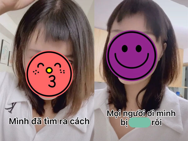 Cắt mái hỏng, cô gái nhanh trí đưa ra cách 'chữa cháy' hút 3 triệu view nhưng netizen chỉ thấy: Thêm một lần đau!