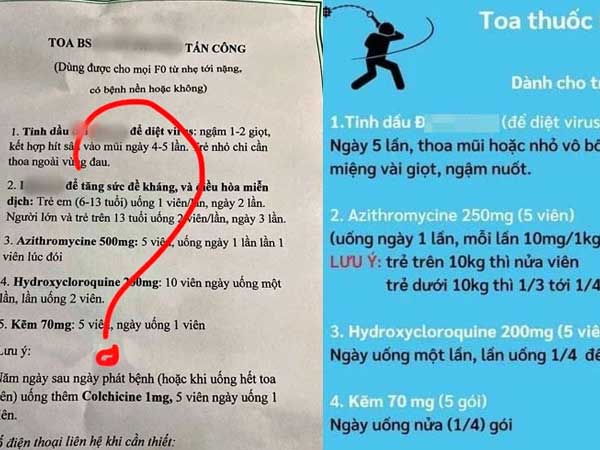Xôn xao toa thuốc trị COVID-19 của 'chuyên gia thẩm mỹ' cam đoan 5 ngày về âm tính, 'bao' tất cả bệnh nền: Các bác sĩ nói gì?