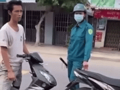 Bị nhắc nhở vì không đeo khẩu trang, người đàn ông doạ công an: Ai bầu cho ông vào đây để quản lý?