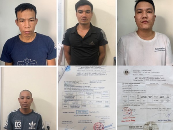 Bắt 4 người liên quan 2 vụ dùng giấy xét nghiệm COVID-19 giả qua chốt kiểm soát