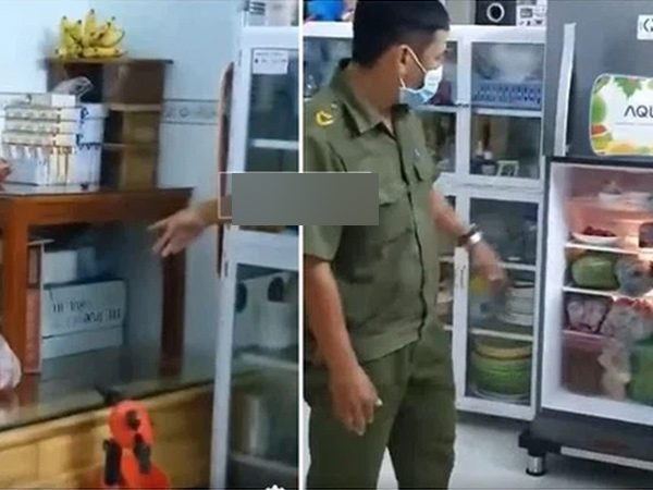 Một gia đình 'cầu cứu' xin tiếp tế thực phẩm, cán bộ xuống thăm thấy tủ lạnh ngập thức ăn, gạo, sữa đầy trong kho