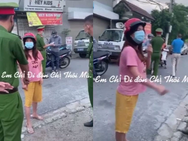Ra đường 'đi đón chị gái' nhưng không có giấy tờ tùy thân, người phụ nữ cãi công an: 'Có mỗi cái việc thế thôi thì cần gì phải giấy?'