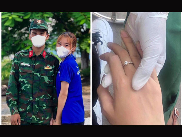 Nữ tình nguyện viên bất chấp gièm pha thành đôi với anh bộ đội: Trực cùng chốt dịch, giờ nghỉ mới gặp nhau