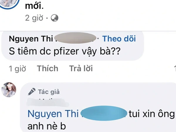 Cô gái trẻ khoe được tiêm 2 mũi vắc xin Pfizer nhờ 'xin ông anh'