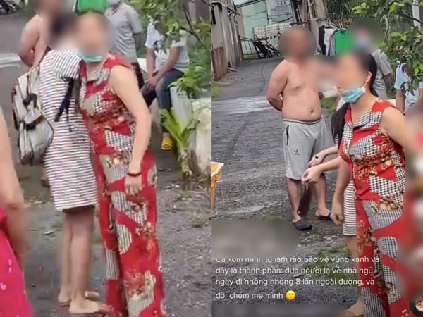 Người phụ nữ hung hăng giơ dao đòi chém người nhắc nhở mình quy định mùa dịch