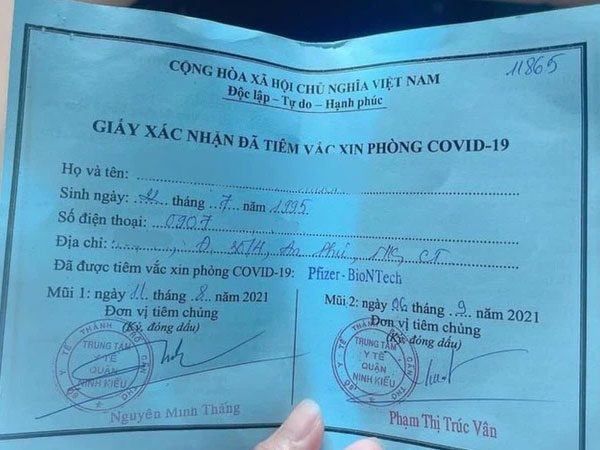 Cô gái tiêm vắc xin nhờ 'ông anh' không phải là người thân của Phó chủ tịch phường