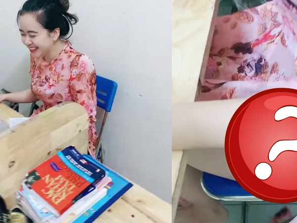 Cô giáo trẻ bật mí gu ăn mặc 'lạ' khi dạy online: trên áo dài thướt tha, dưới lại gây chú ý vì chiếc quần