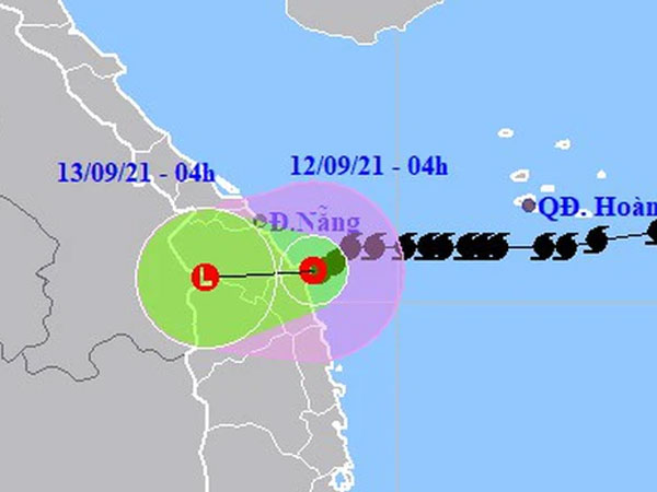 Bão số 5 suy yếu thành áp thấp nhiệt đới đổ bộ vào Đà Nẵng-Bình Định