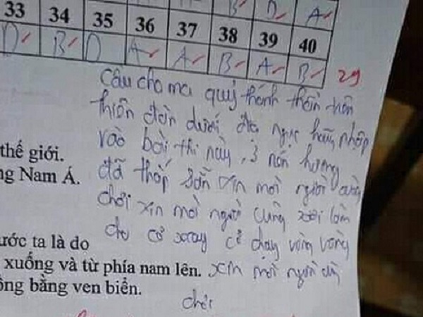 Học sinh cầu 'thế lực bí ẩn' giúp đỡ khi làm bài kiểm tra, cô giáo nhắc nhở 1 câu nhẹ nhàng mà quá đỉnh