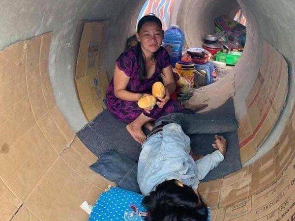 Thực hư người dân 'không có chỗ trọ, phải ra ống cống ở': Do mâu thuẫn gia đình, thường xuyên cãi lộn