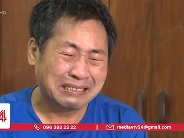 Người cha bật khóc trên sóng truyền hình: 'Tôi khóc do quá xúc động chứ không phải khóc để xin...'