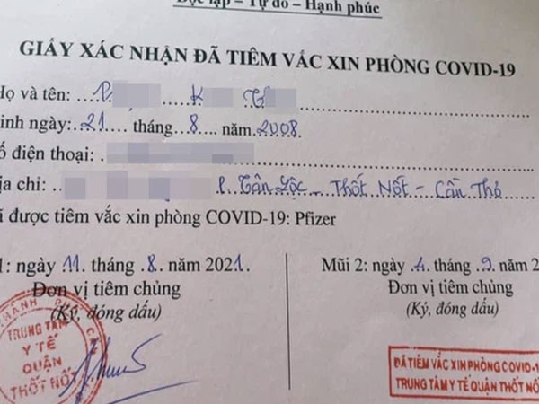 Chủ tịch Cần Thơ chỉ đạo khẩn sau vụ bé gái 13 tuổi tiêm vắc-xin Pfizer