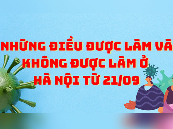 Những điều được làm và không được làm ở Hà Nội từ 21/09