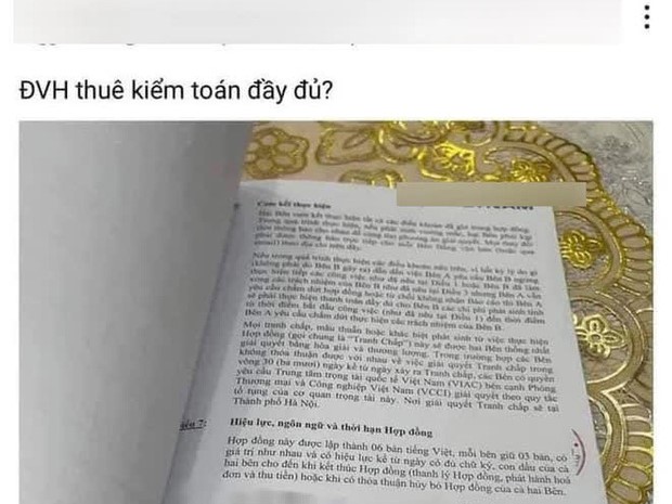 Rầm rộ bản hợp đồng được cho là của Đàm Vĩnh Hưng với 1 công ty kiểm toán?