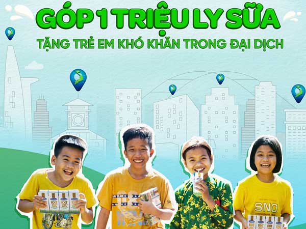 Vinamilk góp 1 triệu ly sữa cho trẻ em khó khăn với hoạt động 'Cùng góp điểm xanh, cho Việt Nam khỏe mạnh'
