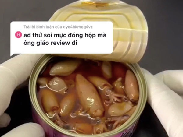 Soi mực đóng hộp hot trend của Trung Quốc dưới kính hiển vi, TikToker phát hiện sự thật kinh hoàng ẩn bên trong