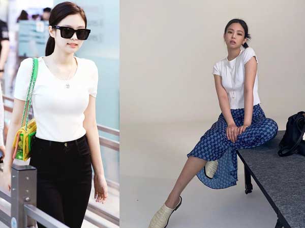 Jennie diện áo thun trắng quá xuất sắc, muốn mặc đồ đơn giản mà vẫn sành điệu tuyệt đối thì chị em nên học ngay