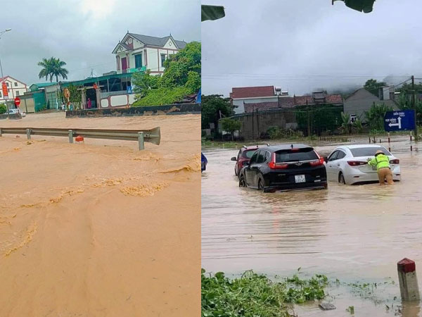 Nghệ An mưa lớn kéo dài, quốc lộ ngập gần nửa mét, nhiều địa phương bị chia cắt, nhà cửa hư hại nặng nề