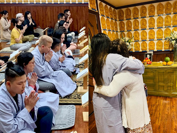 Lễ cầu siêu cho Phi Nhung tại Mỹ: Con gái suy sụp trước di ảnh mẹ, Trizzie Phương Trinh, Hồng Đào có mặt chia buồn